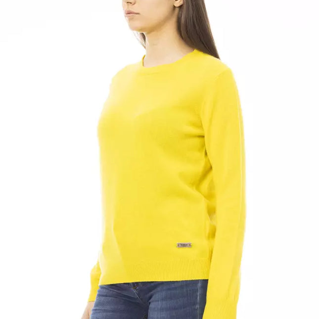 Baldinini Trend Yellow Cashmere Women Sweater