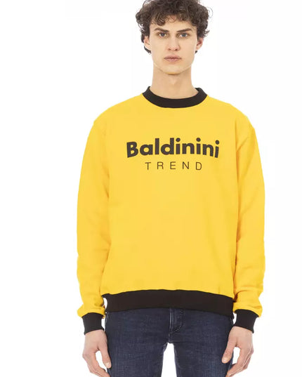 Baldinini Trend Yellow Cotton Men Sweater