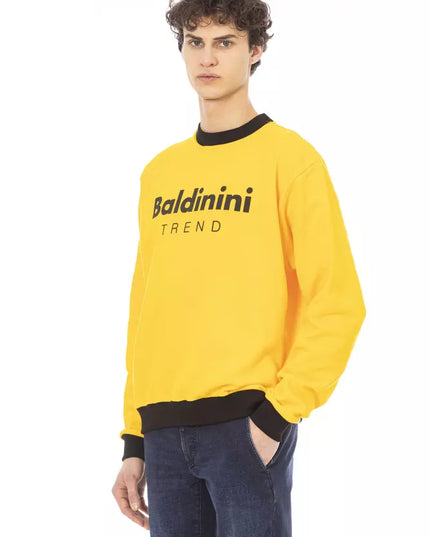 Baldinini Trend Yellow Cotton Men Sweater