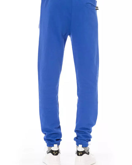 Baldinini Trend Blue Cotton Men Sport Pant