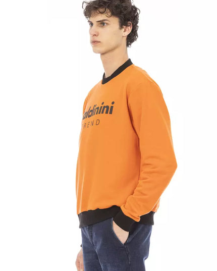 Baldinini Trend Orange Cotton Men Sweater