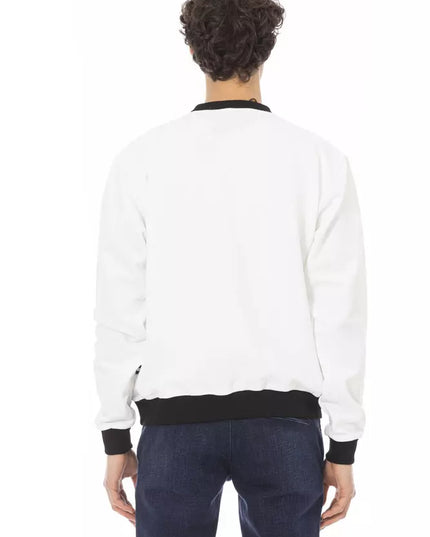 Baldinini Trend White Cotton Men's Hoodie