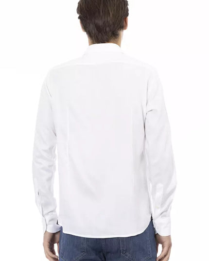 Baldinini Trend White Cotton Men Shirt