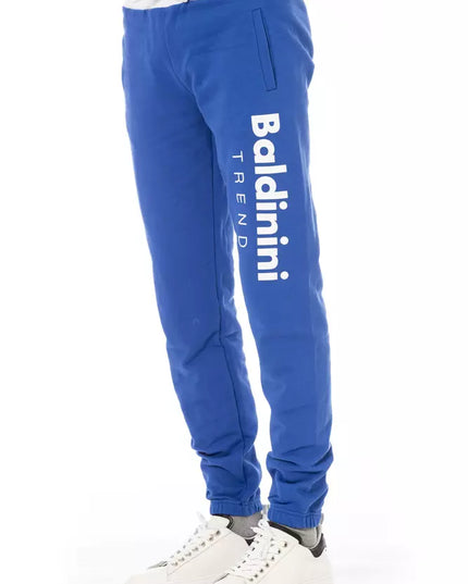 Baldinini Trend Blue Cotton Men Sport Pant