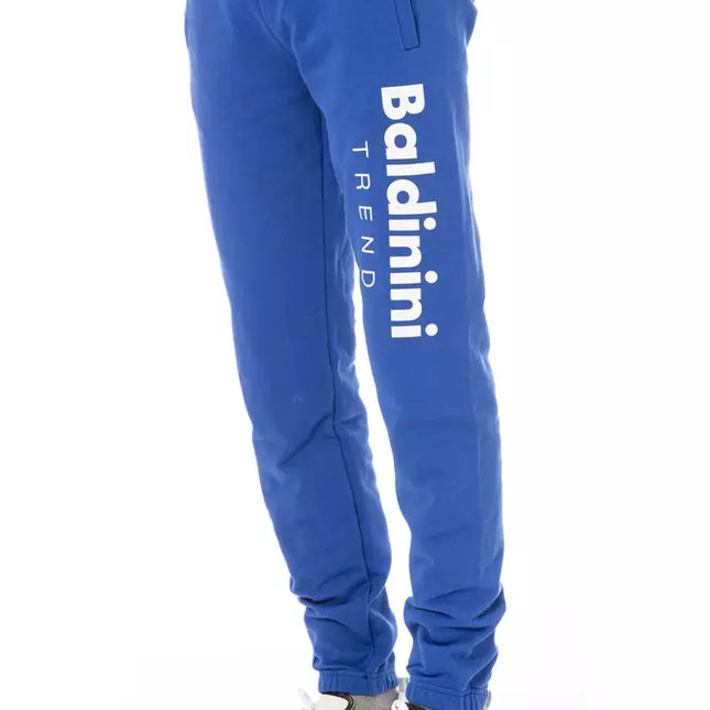 Baldinini Trend Blue Cotton Men Sport Pant