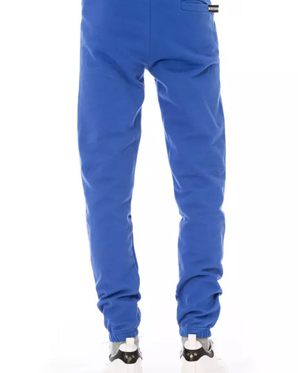 Baldinini Trend Blue Cotton Men Sport Pant