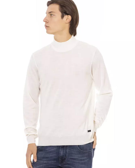 Baldinini Trend White Fabric Men Sweater
