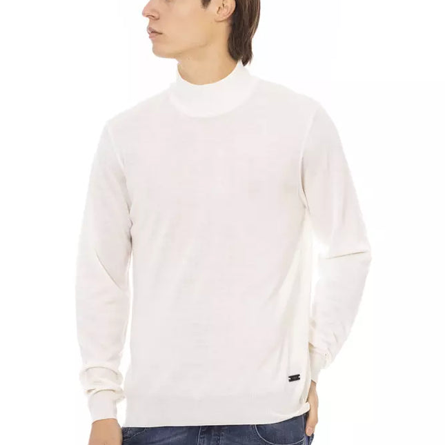 Baldinini Trend White Fabric Men Sweater