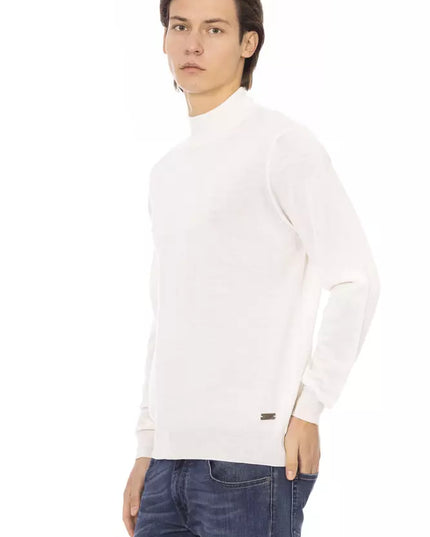 Baldinini Trend White Fabric Men Sweater