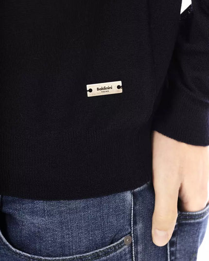 Baldinini Trend Blue Fabric Men Sweater