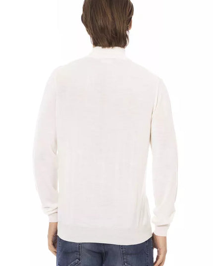 Baldinini Trend White Fabric Men Sweater