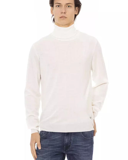 Baldinini Trend White Fabric Men Sweater