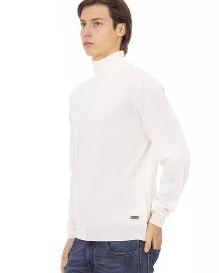 Baldinini Trend White Fabric Men Sweater