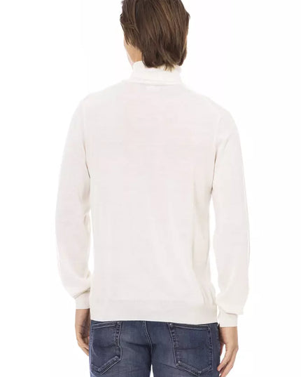 Baldinini Trend White Fabric Men Sweater