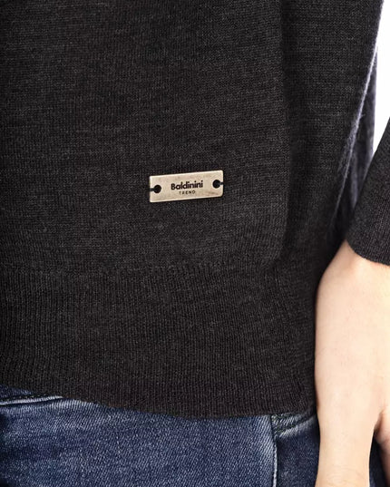 Baldinini Trend Gray Fabric Men Sweater
