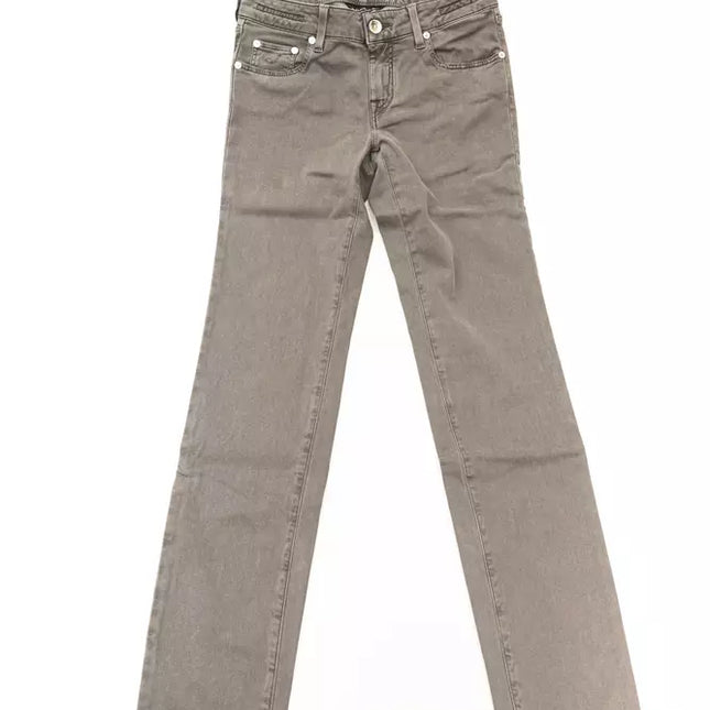 Jacob Cohen Gray Cotton Women Jeans