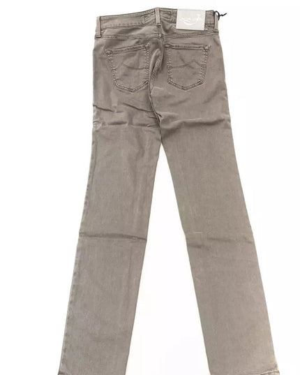 Jacob Cohen Gray Cotton Women Jeans