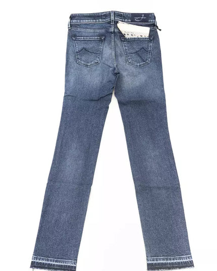 Jacob Cohen Blue Cotton Women Jeans