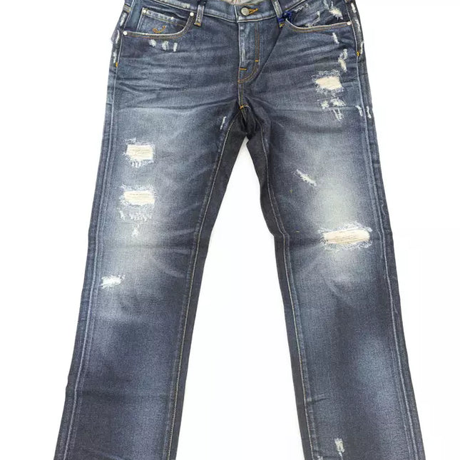 Jacob Cohen Blue Cotton Women Jeans