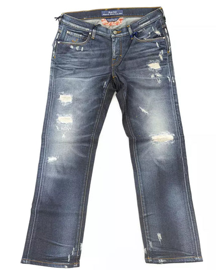 Jacob Cohen Blue Cotton Jeans & Pant