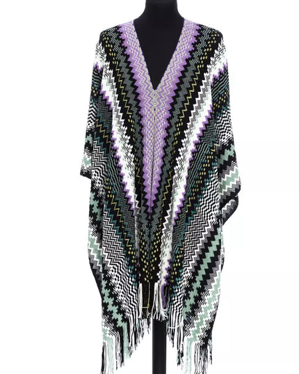 Missoni Multicolor Wool Women Poncho