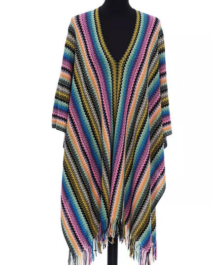 Missoni Multicolor Wool Women Poncho