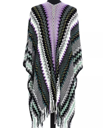 Missoni Multicolor Wool Women Poncho