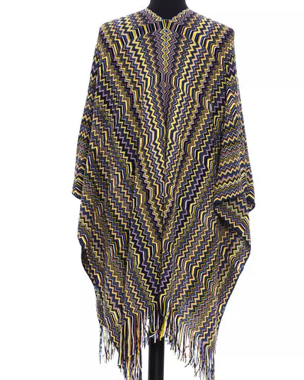Missoni Multicolor Wool Women Poncho