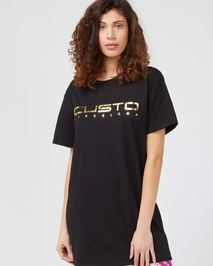 Custo Barcelona Black Cotton Women T-Shirt