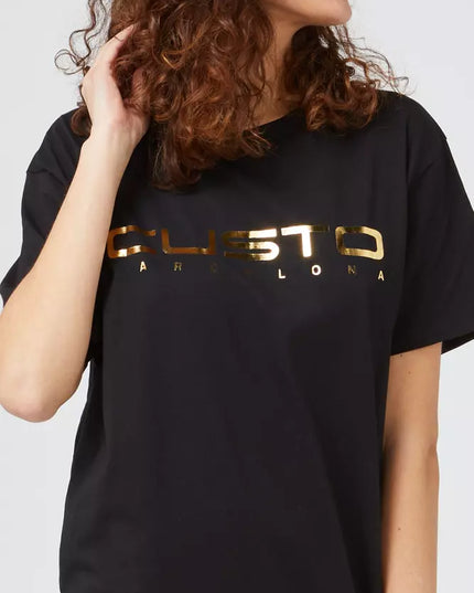 Custo Barcelona Black Cotton Women T-Shirt