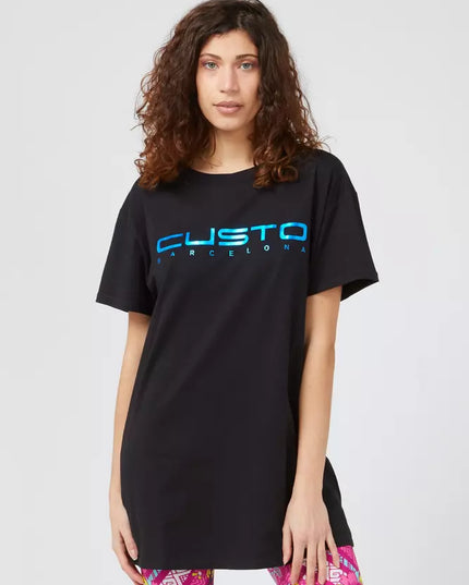 Custo Barcelona Blue Cotton Women T-Shirt