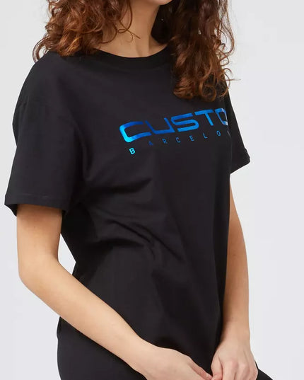 Custo Barcelona Blue Cotton Women T-Shirt