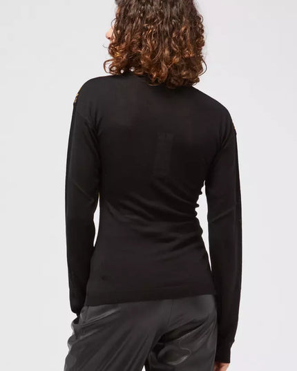 Custo Barcelona Black Wool Women Sweater