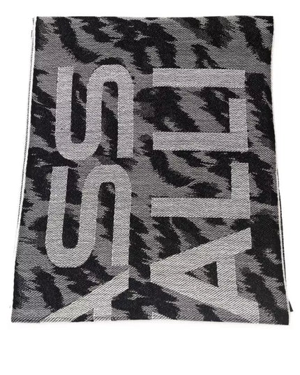 Cavalli Class Gray Wool Men Scarf