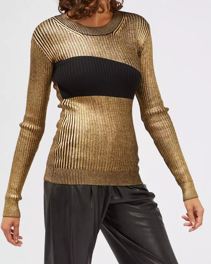 Custo Barcelona Gold Wool Women Sweater