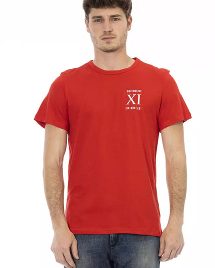 Bikkembergs Red Cotton Men T-Shirt