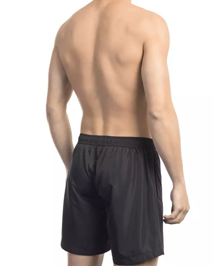 Bikkembergs Black Polyester Men Swim Short