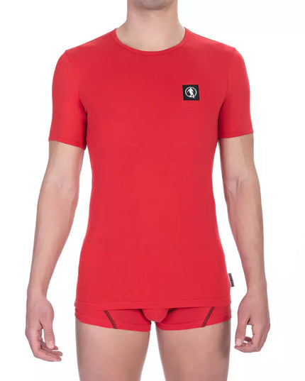 Bikkembergs Red Cotton Men T-Shirt