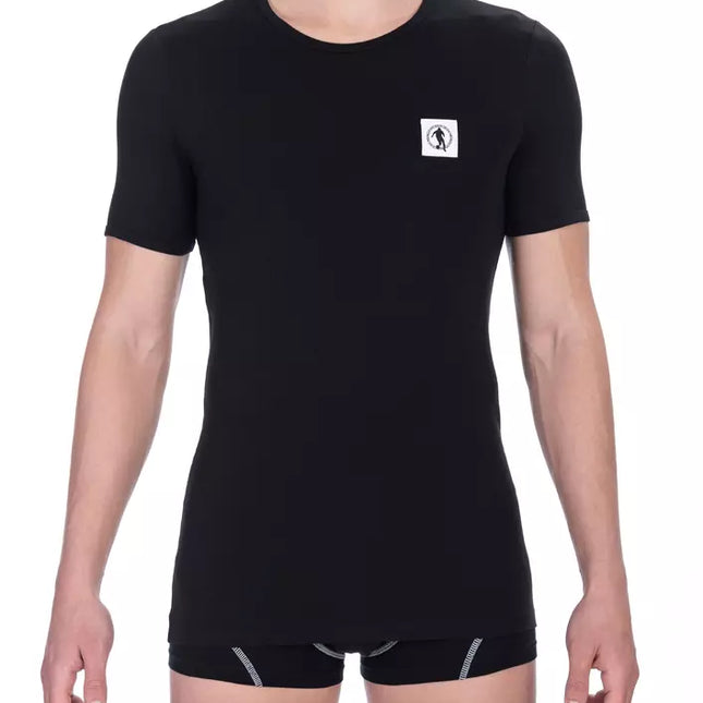 Bikkembergs Black Cotton Men T-Shirt Pack