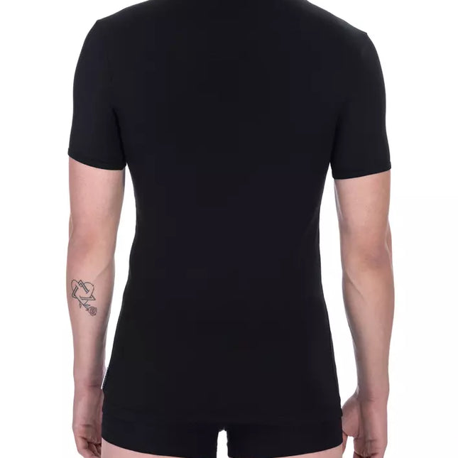Bikkembergs Black Cotton Men T-Shirt Pack