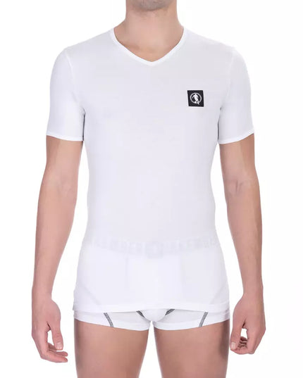 Bikkembergs White Cotton Men's T-Shirt