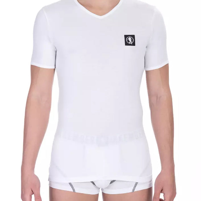 Bikkembergs White Cotton Men's T-Shirt