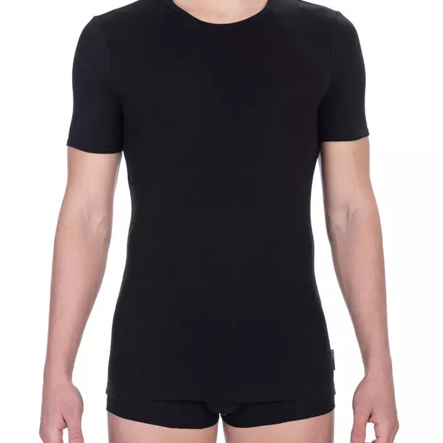 Bikkembergs Black Cotton Men T-Shirt Twin Pack