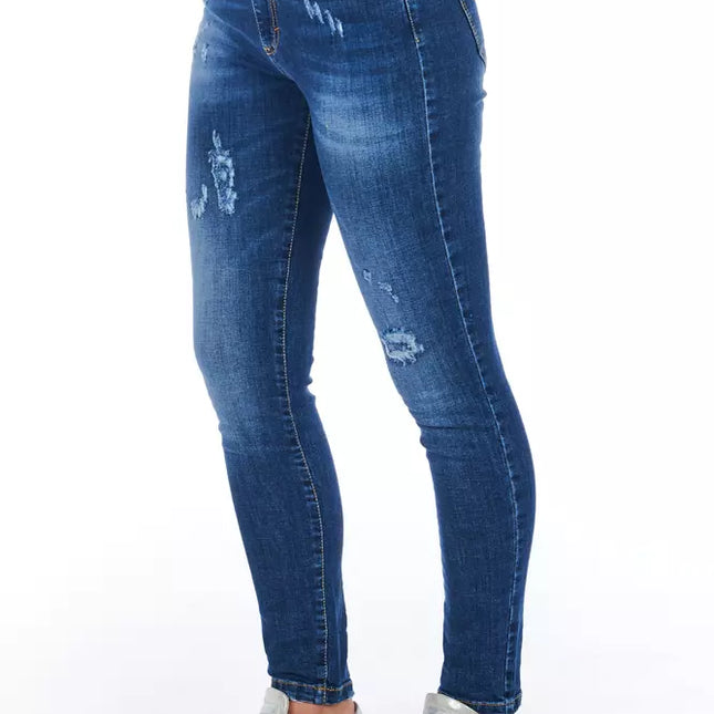 Frankie Morello Blue Denim Women's Jeans