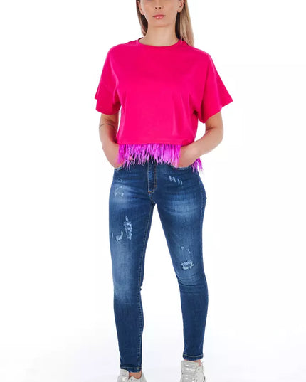 Frankie Morello Blue Other Fibres Women Jeans