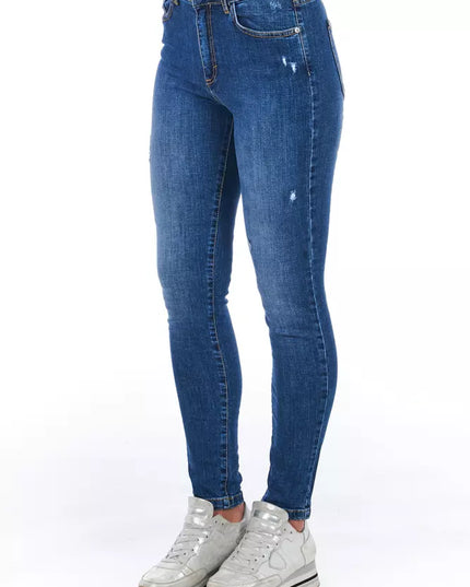 Frankie Morello Blue Denim Women Jeans
