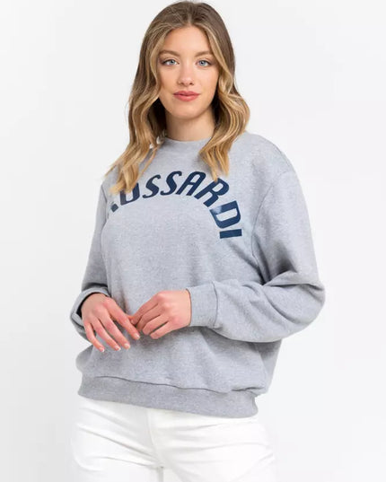 Trussardi Gray Cotton Women Sweatshirt