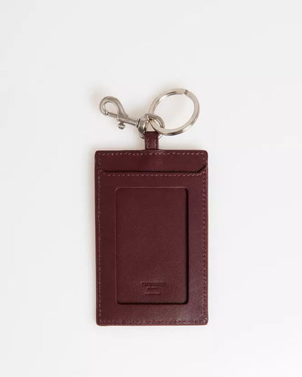Trussardi Brown Leather Men Badge Holder