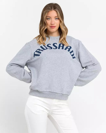Trussardi Gray Cotton Women Sweatshirt