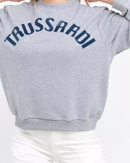 Trussardi Gray Cotton Women Sweatshirt